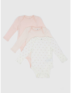 GAP Baby body with long sleeves, 3pcs - Girls