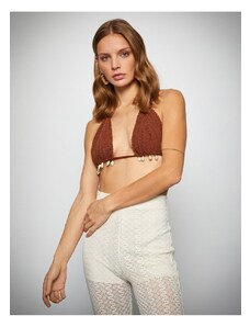 Koton Triangle Bikini Top Knitwear Shell Detajl.