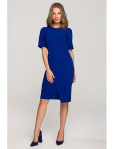 Stylove Ženska mini obleka Estridamor S317 koruznica modra L