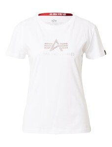 ALPHA INDUSTRIES Majica 'Crystal' rožnato zlata / srebrna / bela