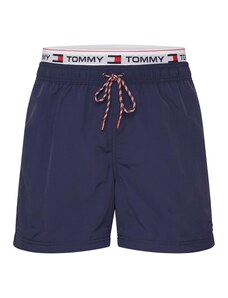 Tommy Hilfiger Underwear Kratke kopalne hlače mornarska / svetlo siva / rdeča / bela