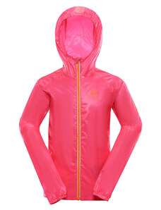 Children's ultralight jacket with impregnation ALPINE PRO BIKO neon knockout pink