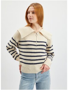 Orsay krema Ženski črtasti pulover - ženske