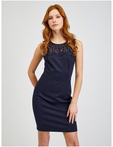 Orsay Dark blue women's sheath dress with lace - Women