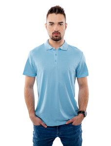 Moška majica GLANO - svetlo modra