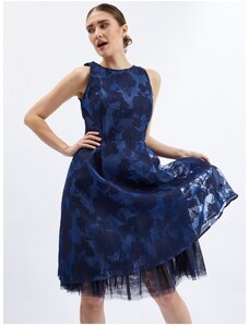 Orsay Temno modre dame obleke z dekorativnimi detajli - Ženske