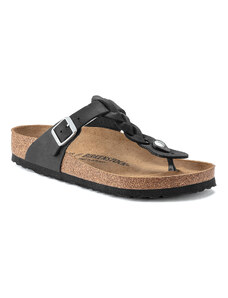Birkenstock Gizeh Oiled Leather Black Narrow Fit Ženske - Sandali Birkenstock - Črna - 1021360-2.5