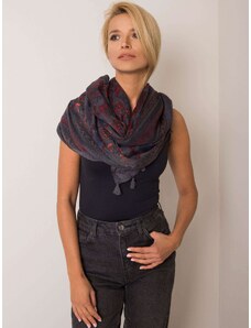 Fashionhunters Gray scarf with floral patterns
