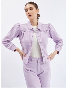 Orsay Svetlo vijolična jakna iz jeansa z napihnjenimi rokavi - Dame