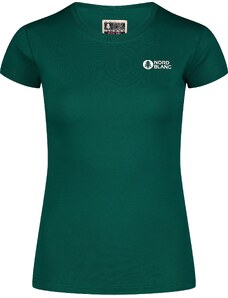Nordblanc Zelena ženska majica iz organskega bombaža MINIMALISTIC
