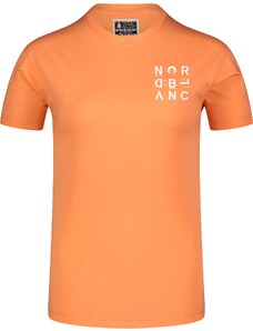 Nordblanc Oranžna ženska majica iz organskega bombaža LETTERS