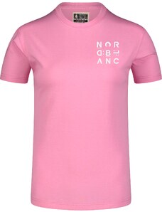 Nordblanc Roza ženska majica iz organskega bombaža LETTERS