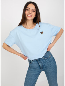 Fashionhunters Light blue oversize blouse