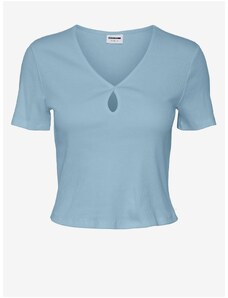 Blue Womens Basic T-Shirt Noisy May Maya - Women