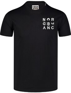 Nordblanc Črna moška majica iz organskega bombaža COMPANY