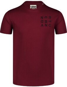 Nordblanc Temno Rdeča moška majica iz organskega bombaža COMPANY