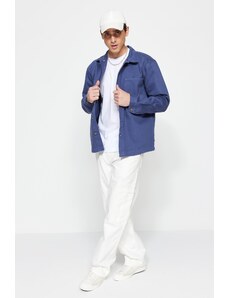 Trendyol Indigo moški redni fit enojni žepni jeans jakna