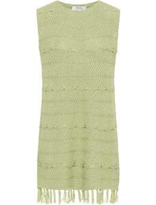 usha FESTIVAL Pletena obleka pastelno zelena