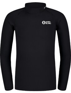 Nordblanc Črna otroška majica z uv zaščito SEASHELL