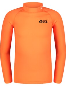 Nordblanc Oranžna otroška majica z uv zaščito SEASHELL