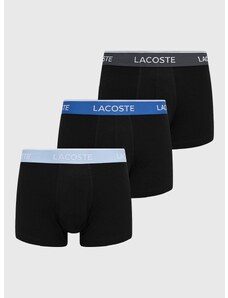 Funkcijsko perilo Lacoste (3-pack) moške, črna barva