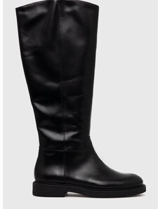 Usnjeni jahalni škornji Vagabond Shoemakers Alex W ženski, črna barva