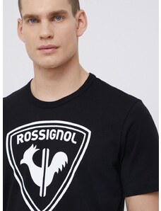 Bombažen t-shirt Rossignol črna barva