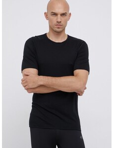 Volnen t-shirt Icebreaker črna barva