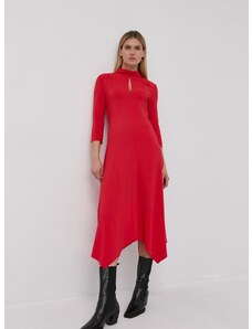 Obleka Liviana Conti rdeča barva