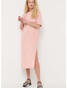 Obleka Armani Exchange roza barva