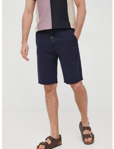 Kratke hlače Guess moške, mornarsko modra barva