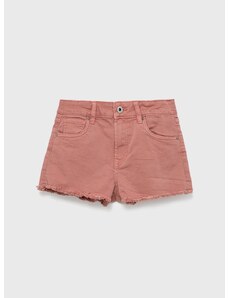 Otroške kratke hlače iz jeansa Pepe Jeans roza barva,
