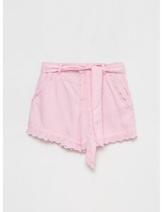 Otroške kratke hlače Guess roza barva,