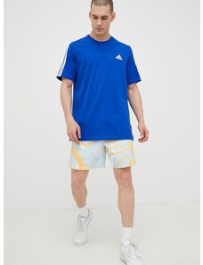 Spodnjice s hlačnicami adidas Originals Adiplay Allover Print Shorts moške, bela barva
