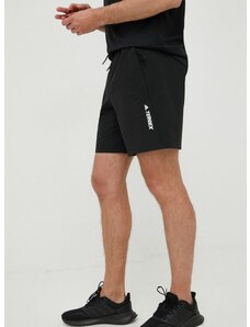 Pohodne kratke hlače adidas TERREX Liteflex moške, črna barva
