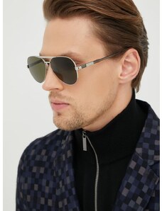 Sončna očala Gucci moški, srebrna barva