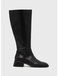 Usnjeni elegantni škornji Vagabond Shoemakers Blanca ženski, črna barva