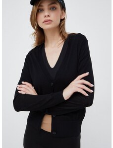 Volnena jopica Calvin Klein ženski, črna barva