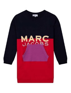 Otroška bombažna obleka Marc Jacobs rdeča barva,
