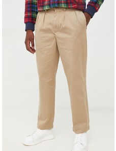 Bombažne hlače Polo Ralph Lauren moški, zelena barva