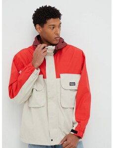 Vodoodporna jakna Levi's moška, rdeča barva