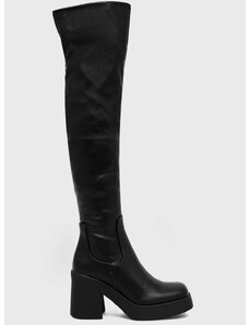 Elegantni škornji Steve Madden Seasons ženski, črna barva
