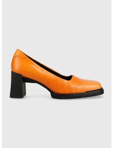Usnjeni salonarji Vagabond Shoemakers Edwina oranžna barva