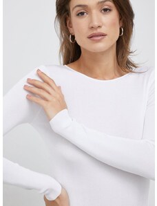 Pulover Calvin Klein ženski, bela barva,