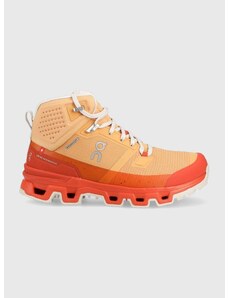 Čevlji On-running Cloudrock 2 Waterproof ženski, oranžna barva