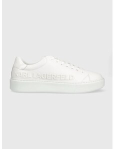 Usnjene superge Karl Lagerfeld Kl52225 Maxi Kup bela barva