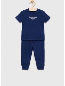 Komplet za dojenčka Tommy Hilfiger mornarsko modra barva