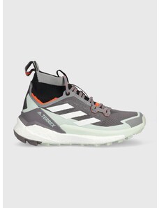 Čevlji adidas TERREX Free Hiker 2 ženski, siva barva