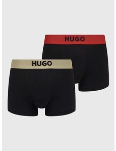 Boksarice HUGO 2-pack moški, črna barva
