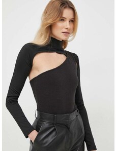 Body Calvin Klein Jeans ženski, črna barva